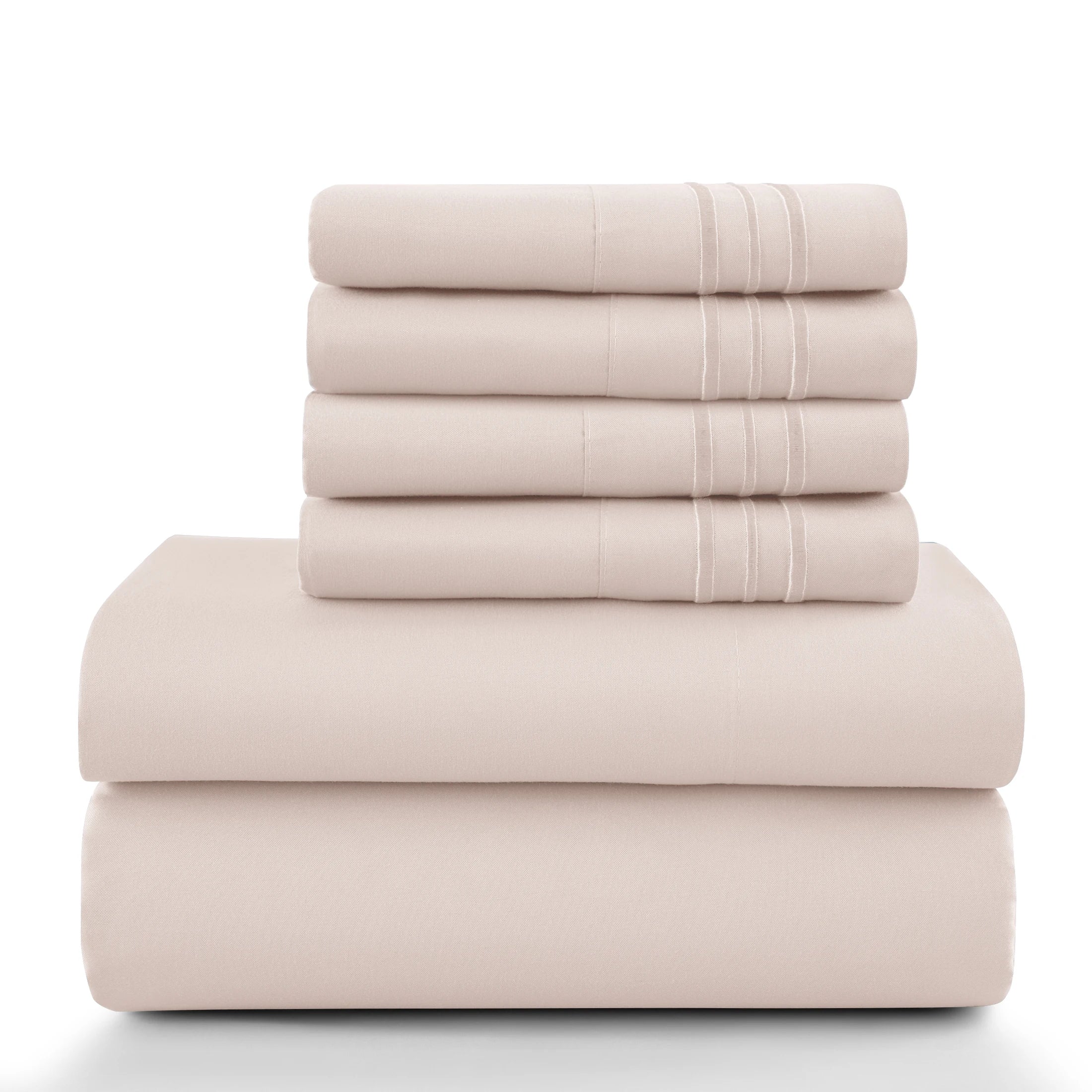 LUX 6 Piece Microfiber Bed Sheets