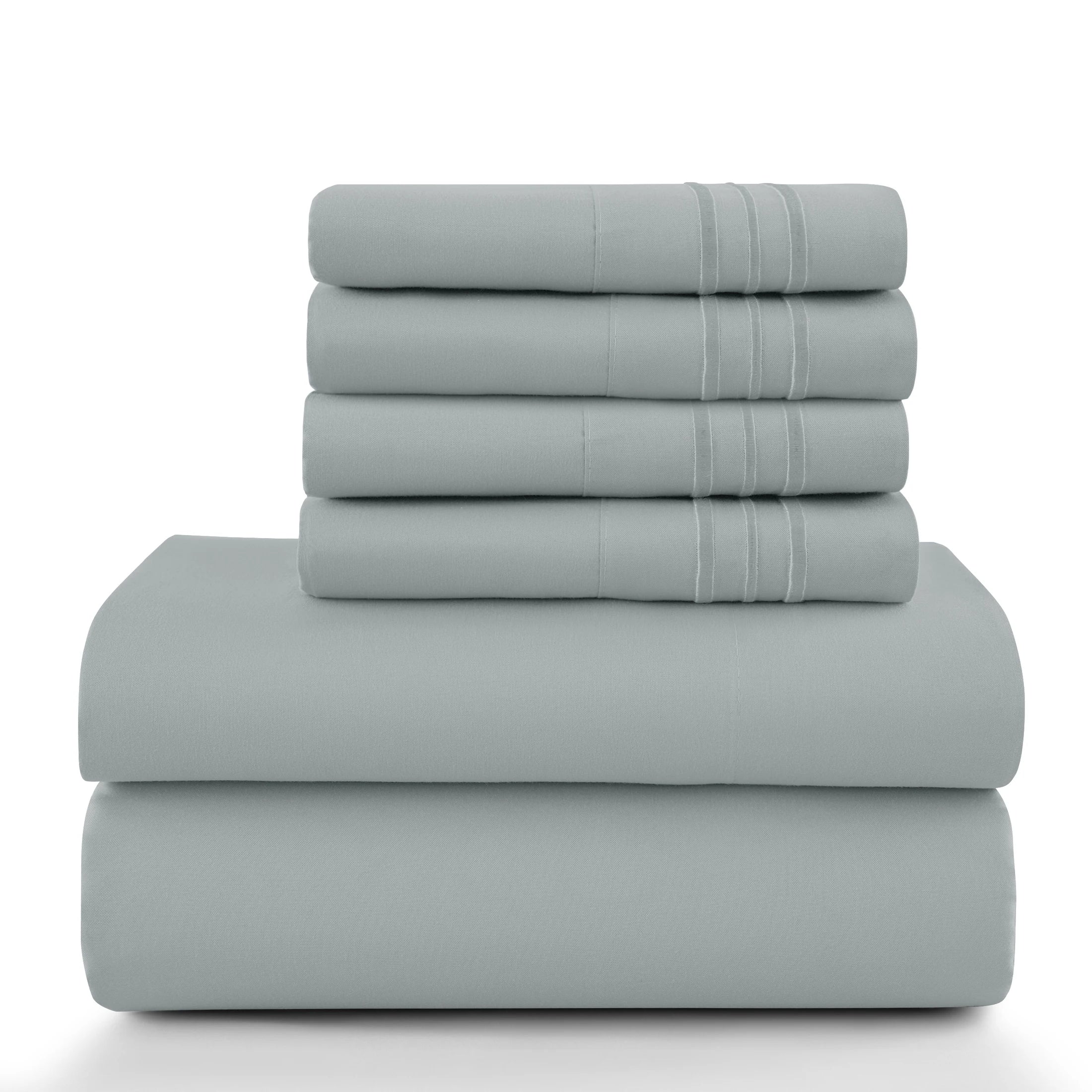 LUX 6 Piece Microfiber Bed Sheets