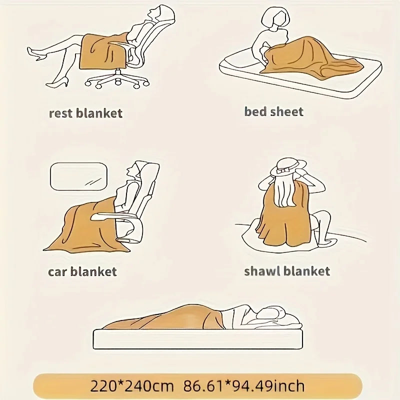 Weighted Fleece Blanket 8lbs With Sherpa