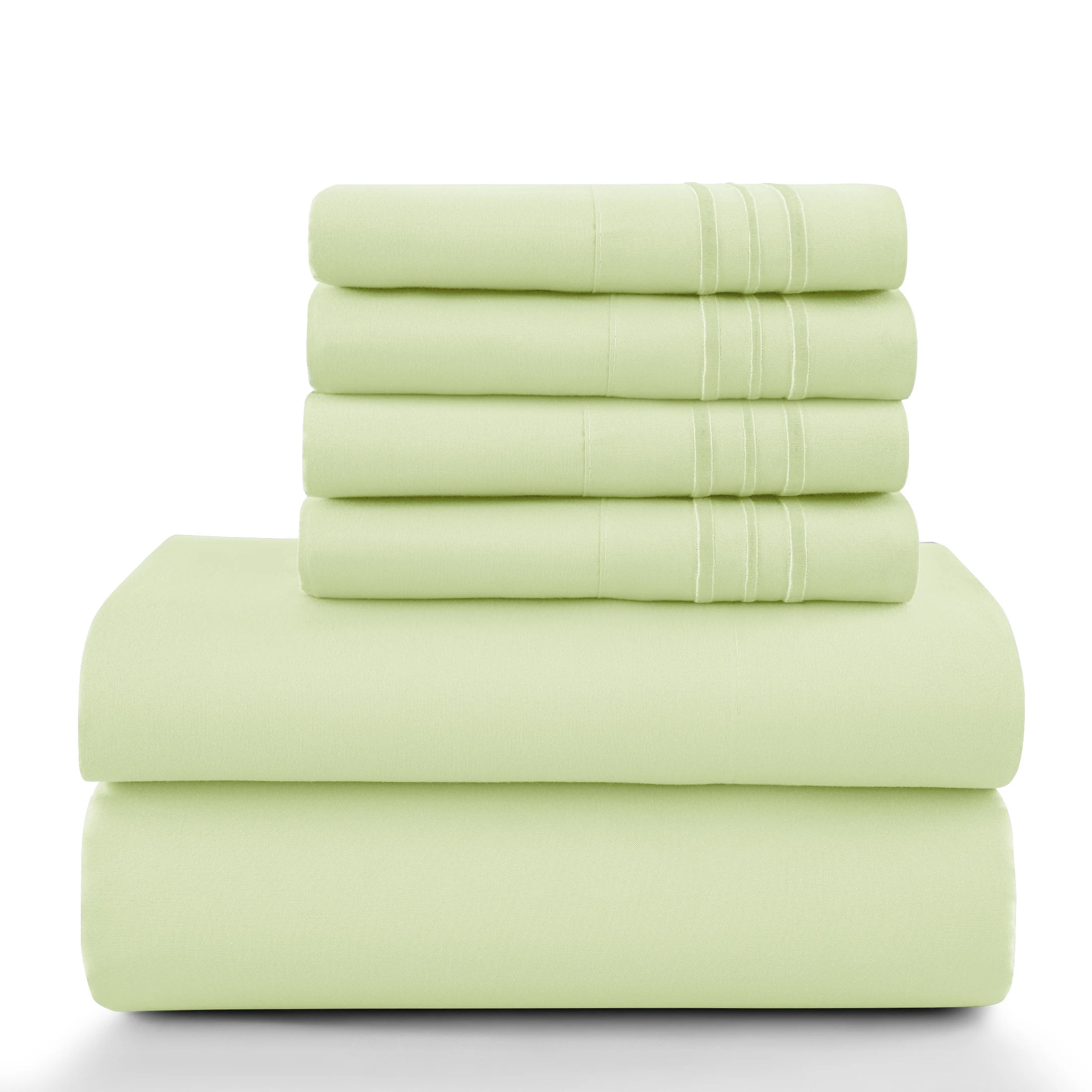 LUX 6 Piece Microfiber Bed Sheets