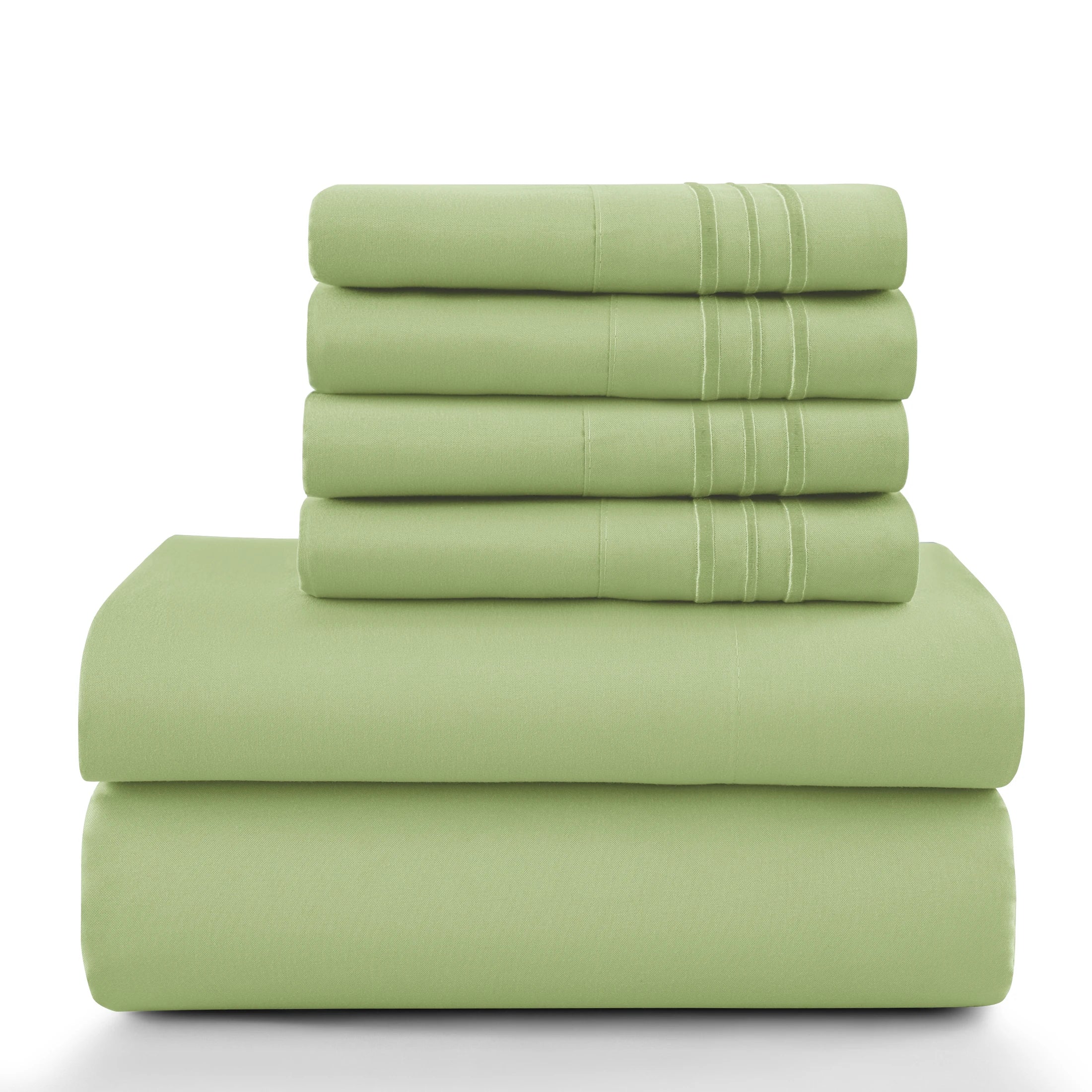 LUX 6 Piece Microfiber Bed Sheets