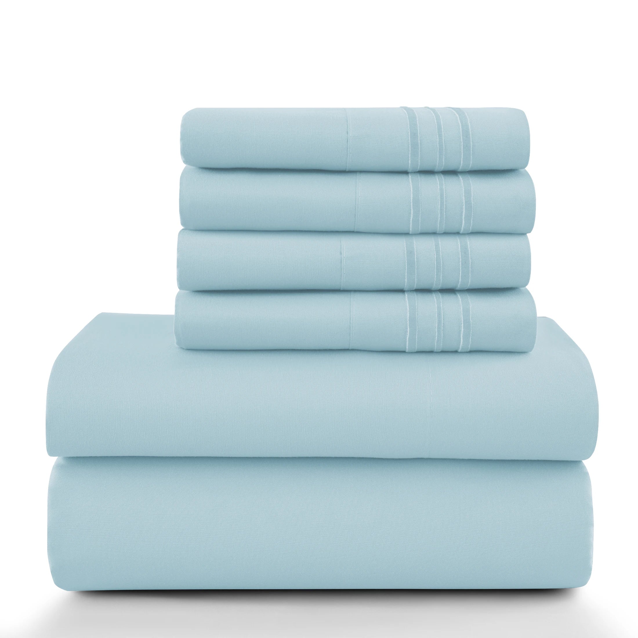 LUX 6 Piece Microfiber Bed Sheets
