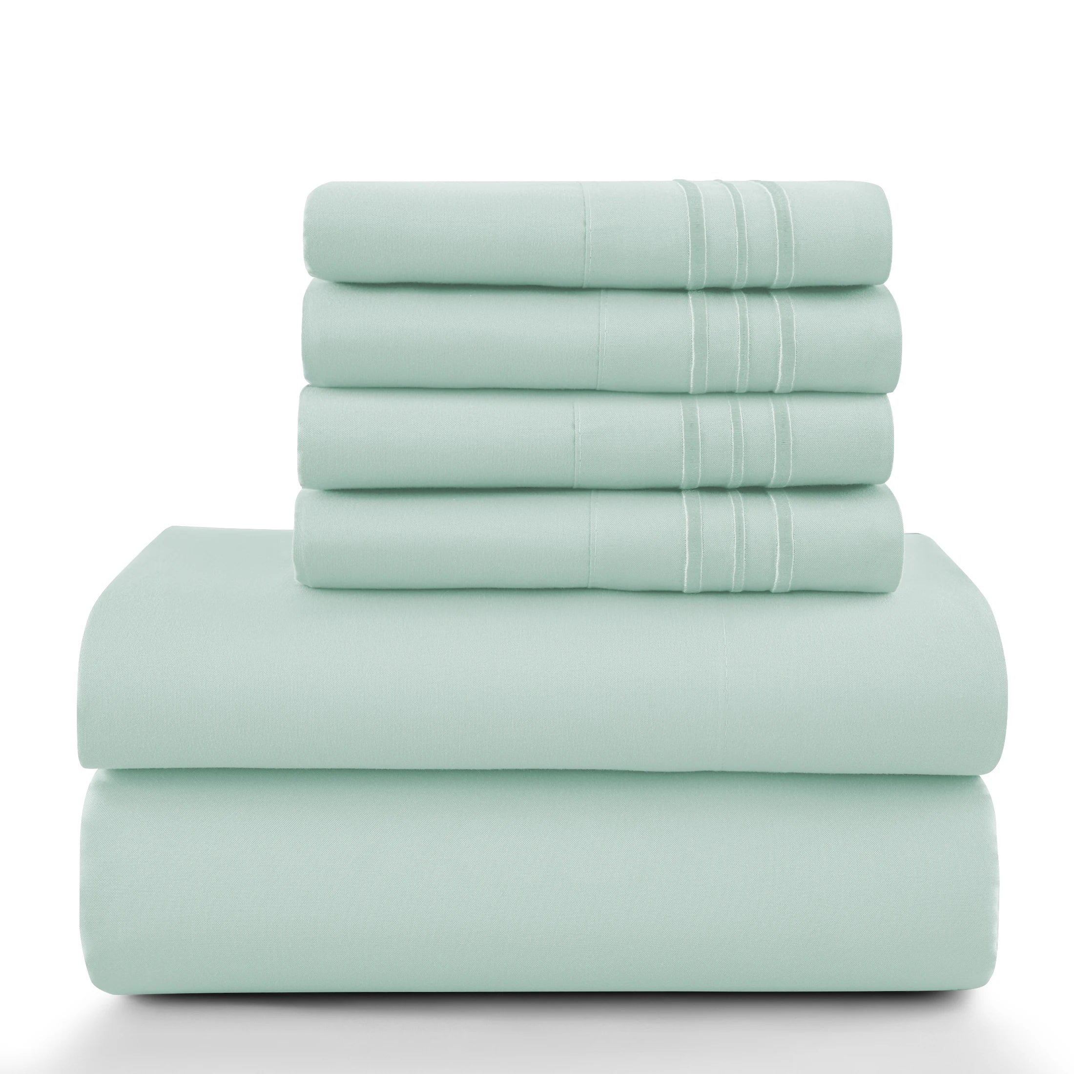 LUX 6 Piece Microfiber Bed Sheets