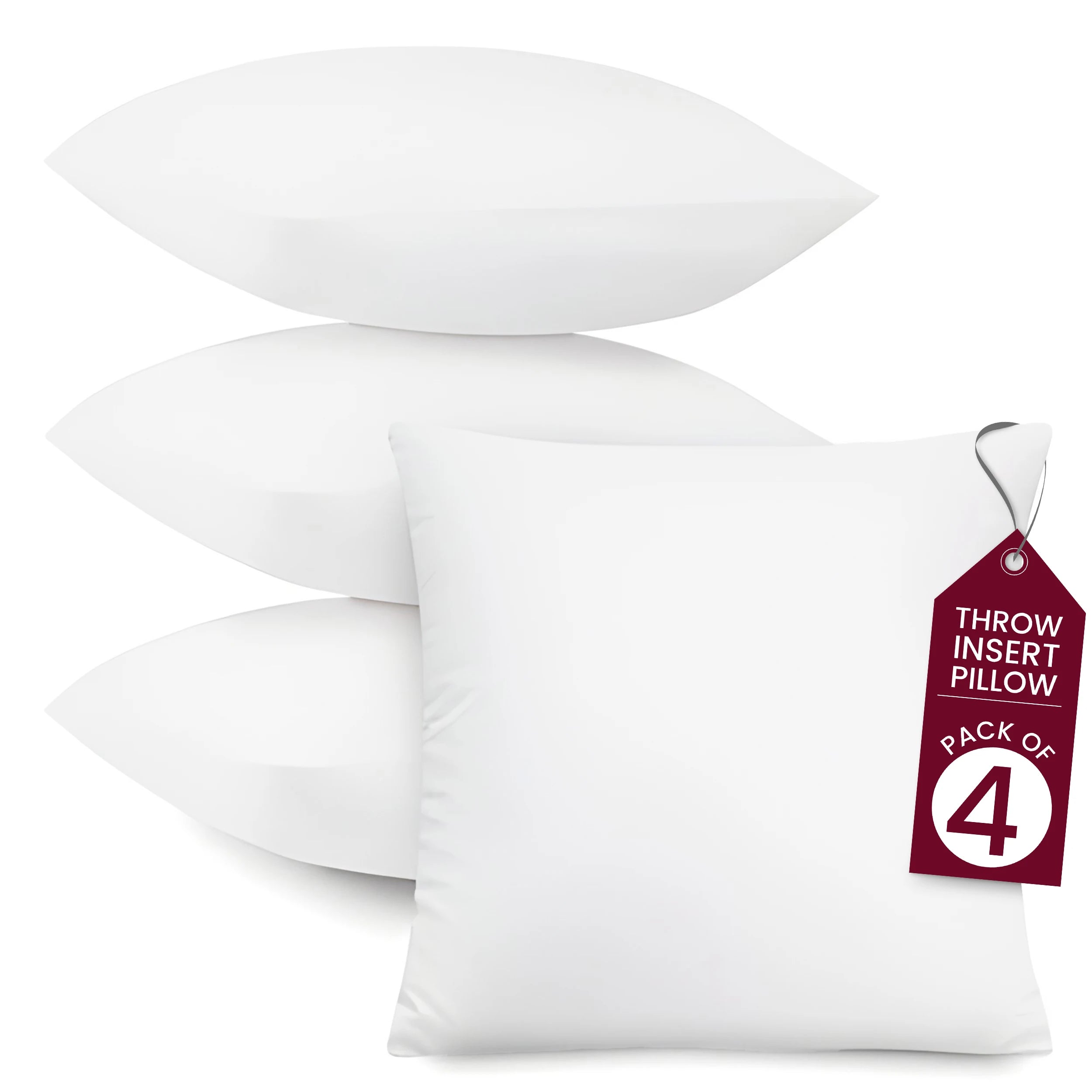 Throw Pillow Inserts – Set Of 4