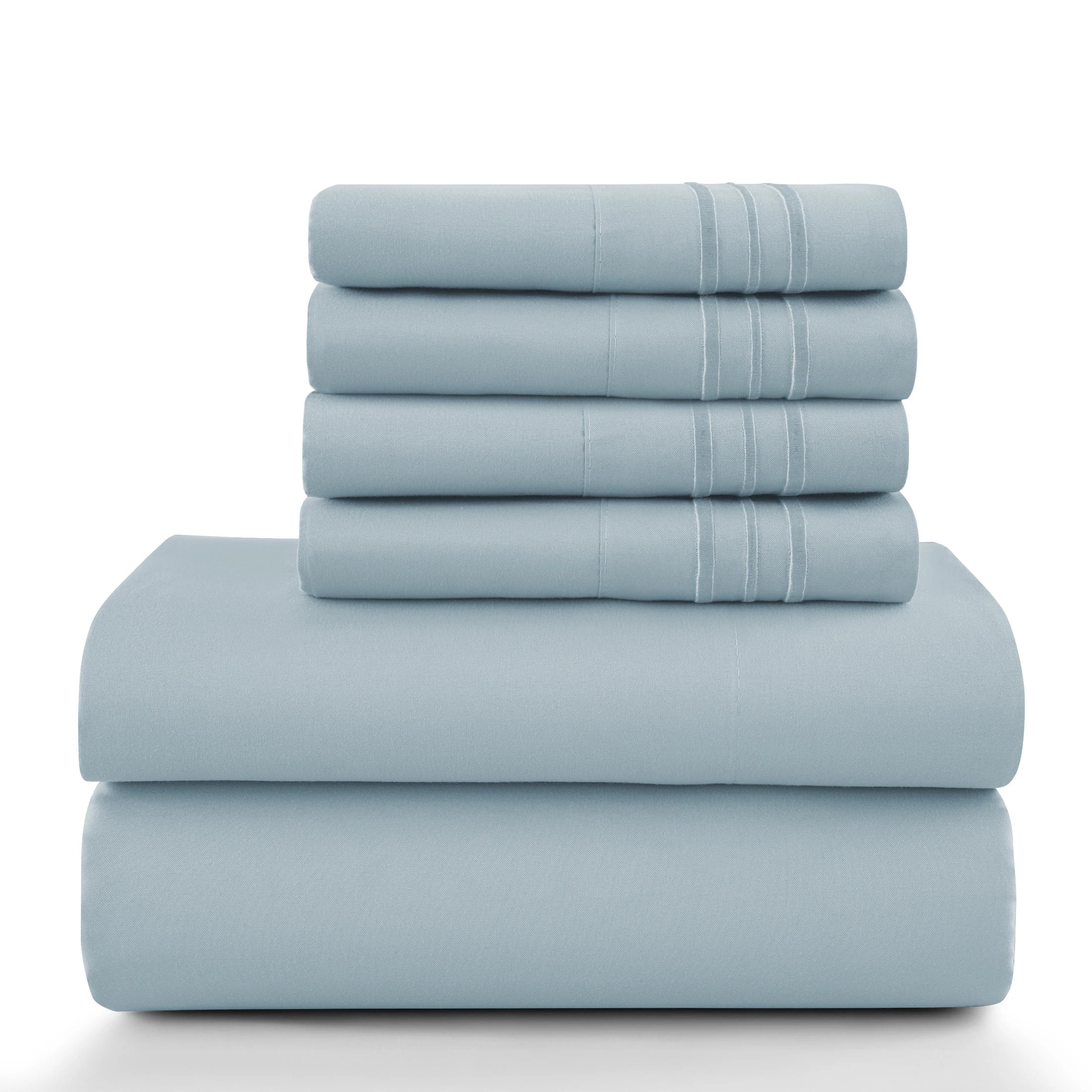LUX 6 Piece Microfiber Bed Sheets