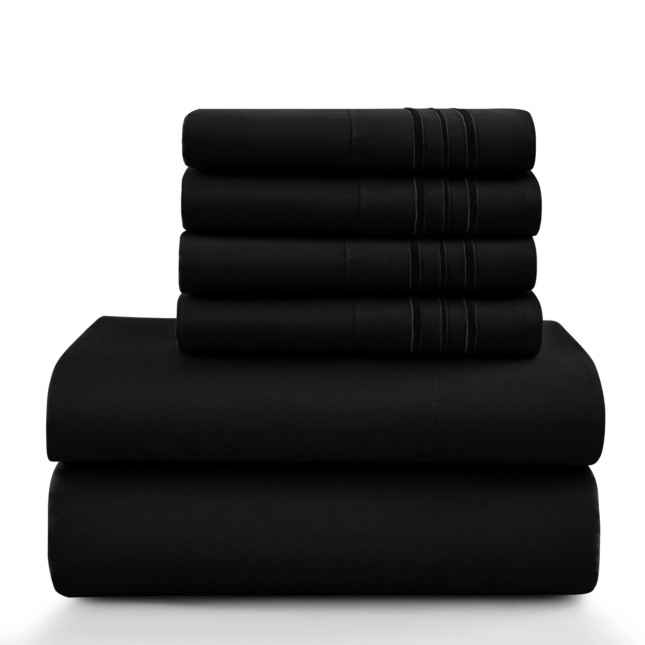 LUX 6 Piece Microfiber Bed Sheets
