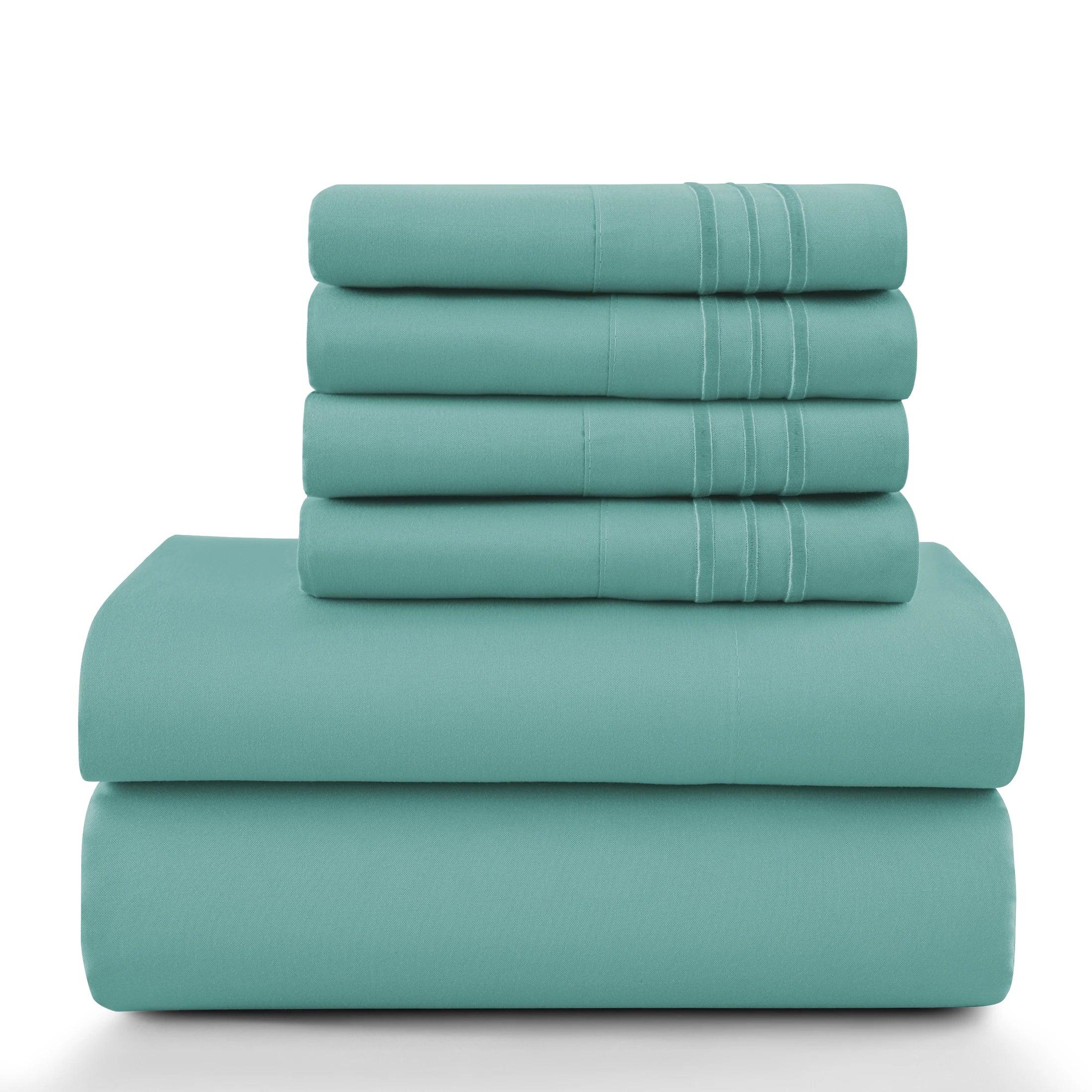 LUX 6 Piece Microfiber Bed Sheets