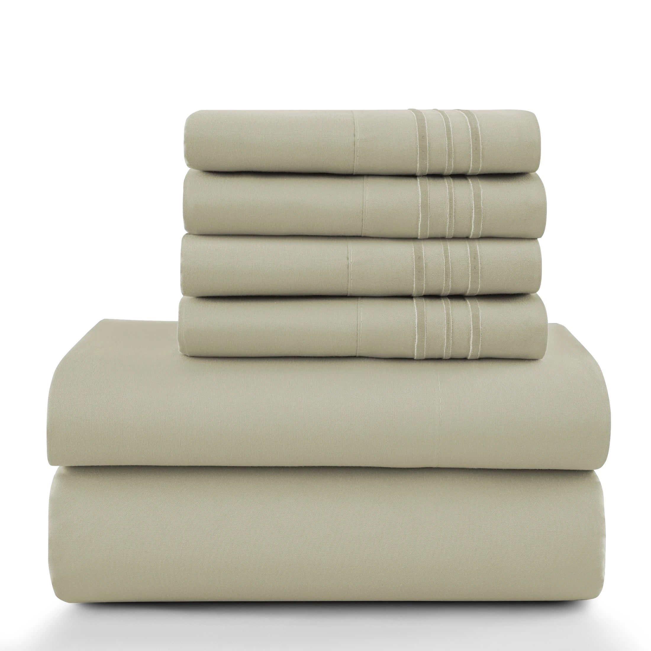 LUX 6 Piece Microfiber Bed Sheets