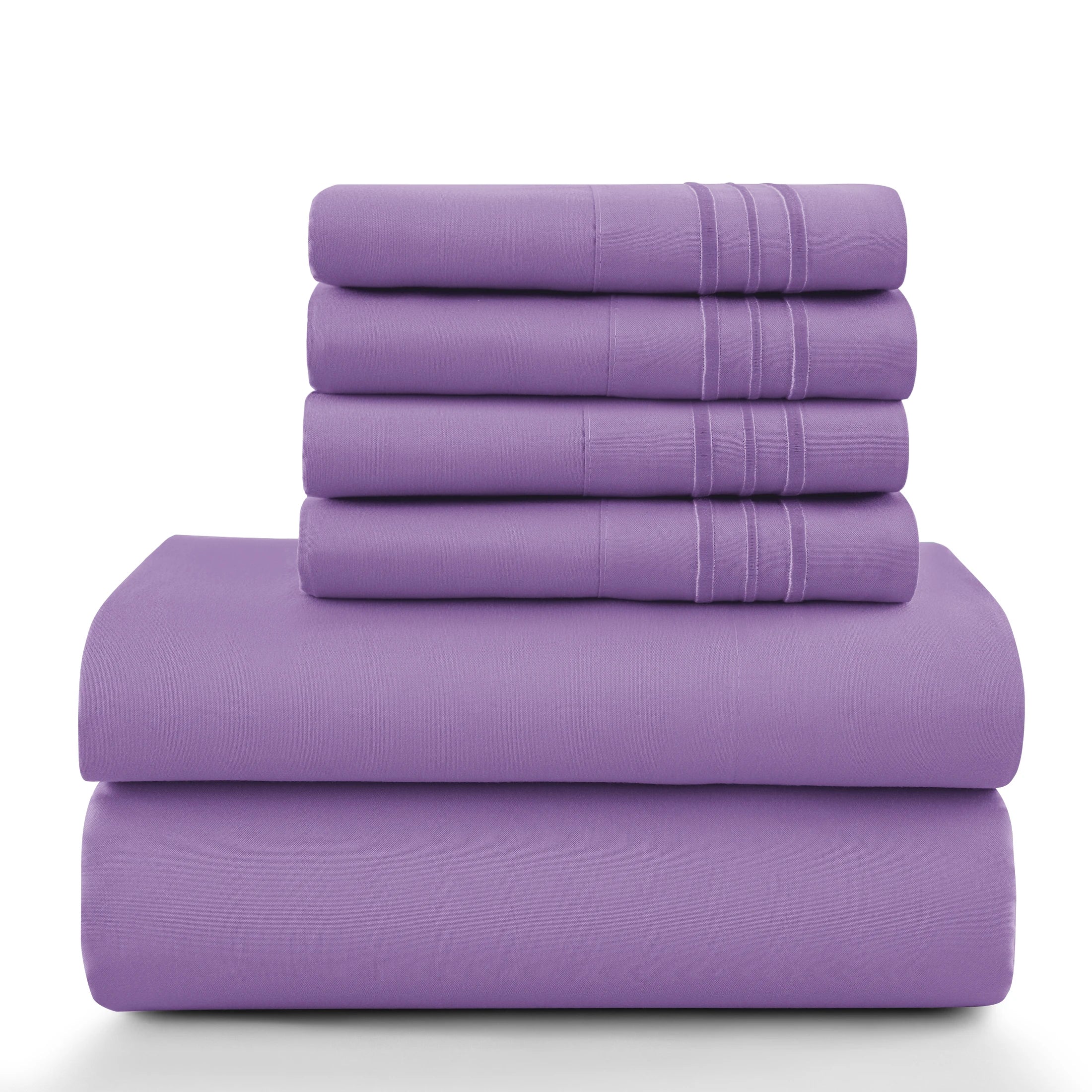 LUX 6 Piece Microfiber Bed Sheets