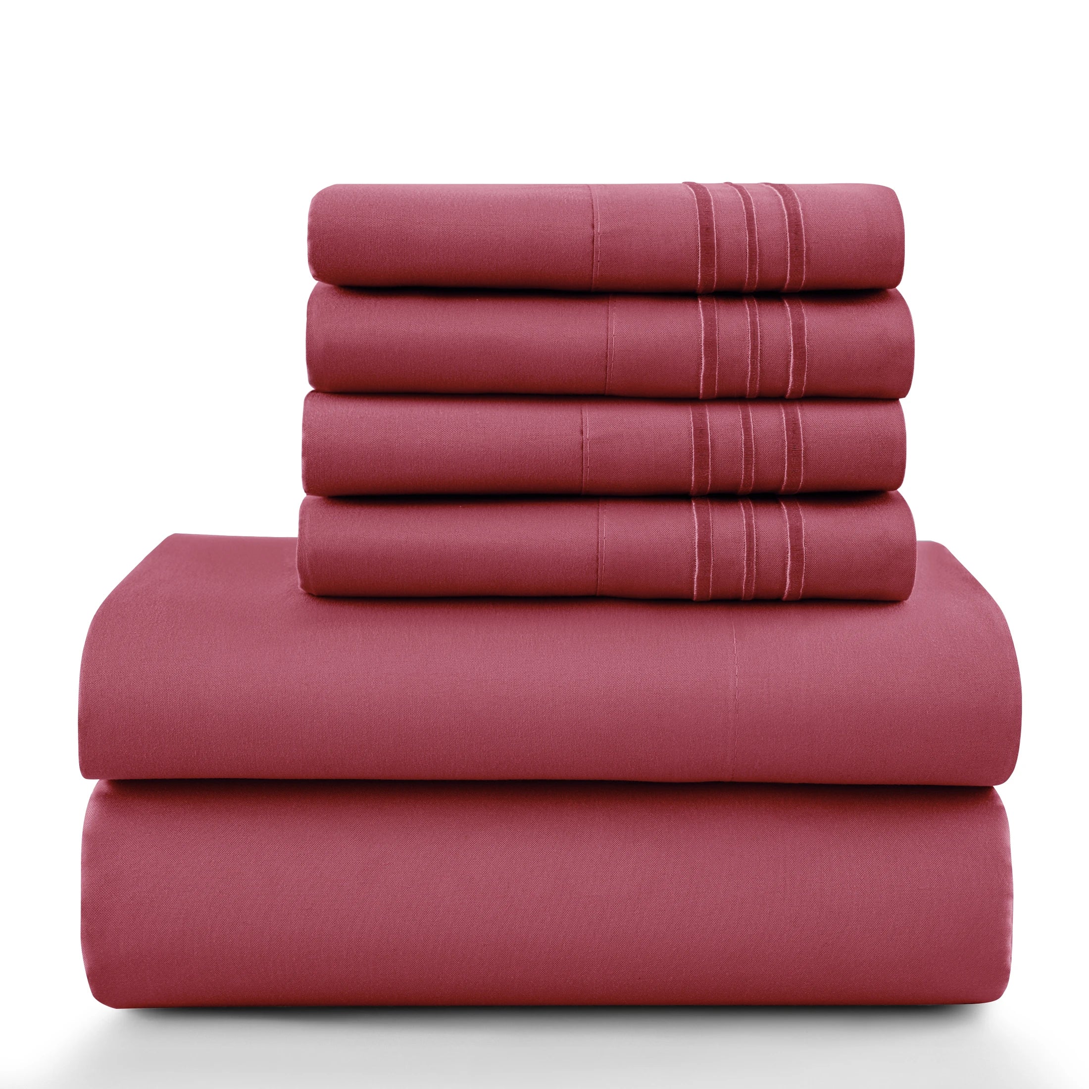 LUX 6 Piece Microfiber Bed Sheets