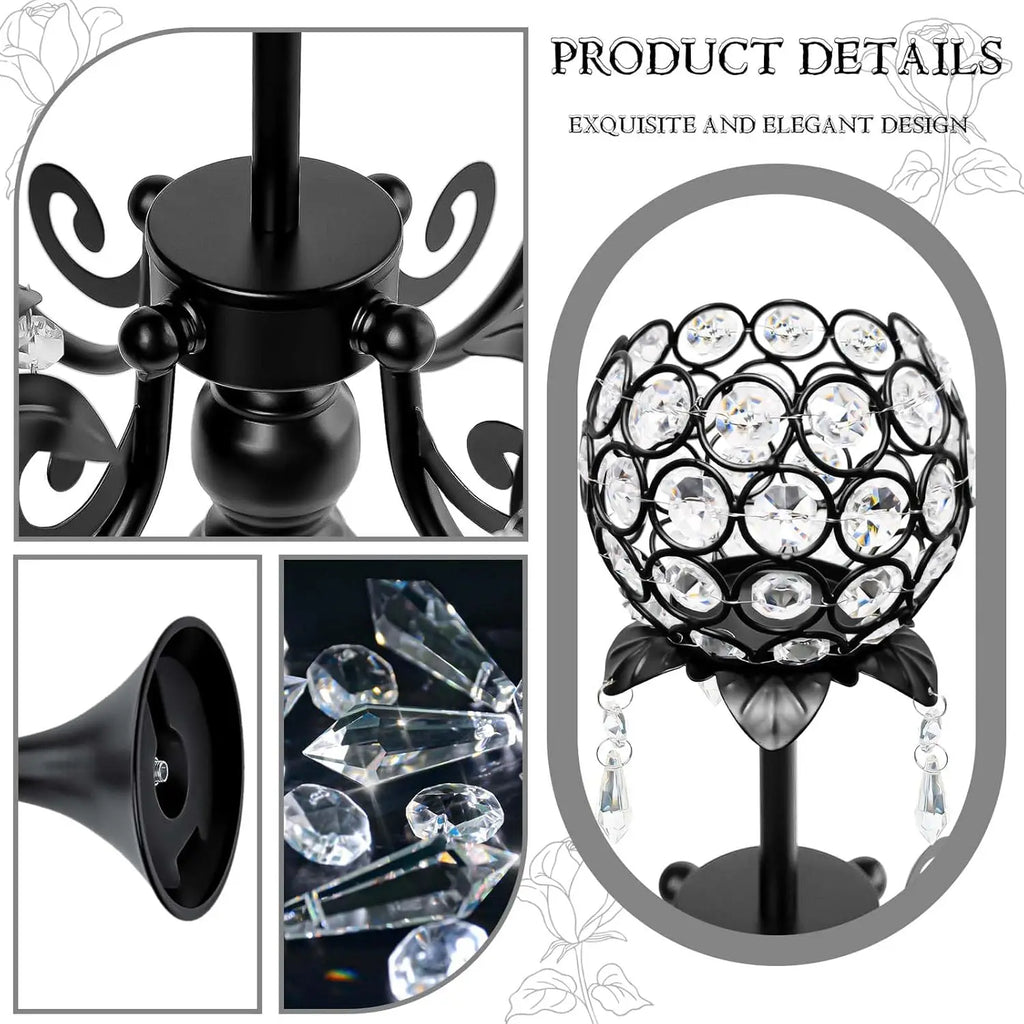 Matte Black Tea Light Candle Holders