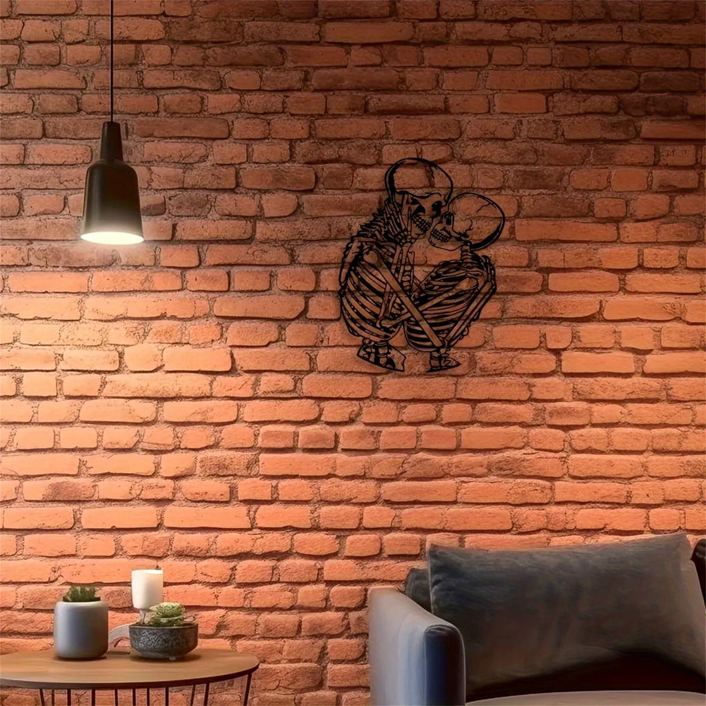 Metal Skeleton Wall Decoration