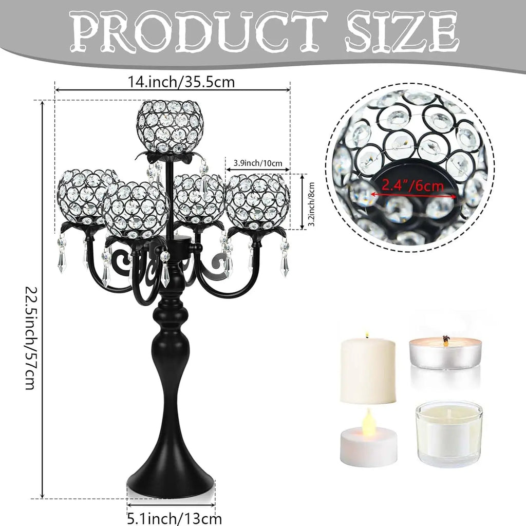 Matte Black Tea Light Candle Holders