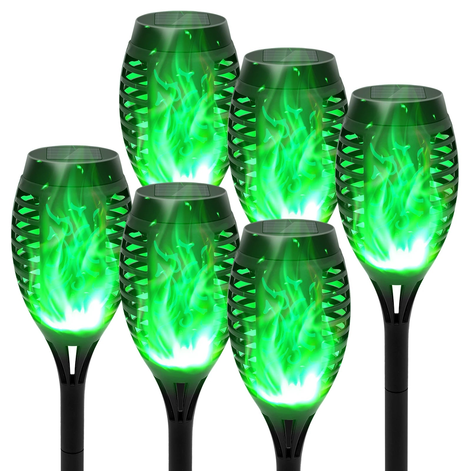Flickering Solar Flame Outdoor Light