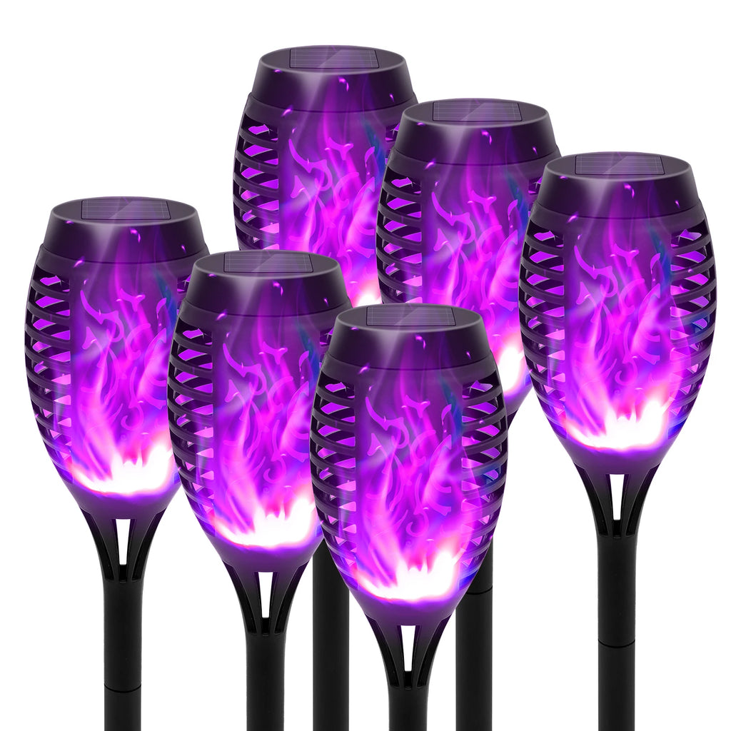 Flickering Solar Flame Outdoor Light