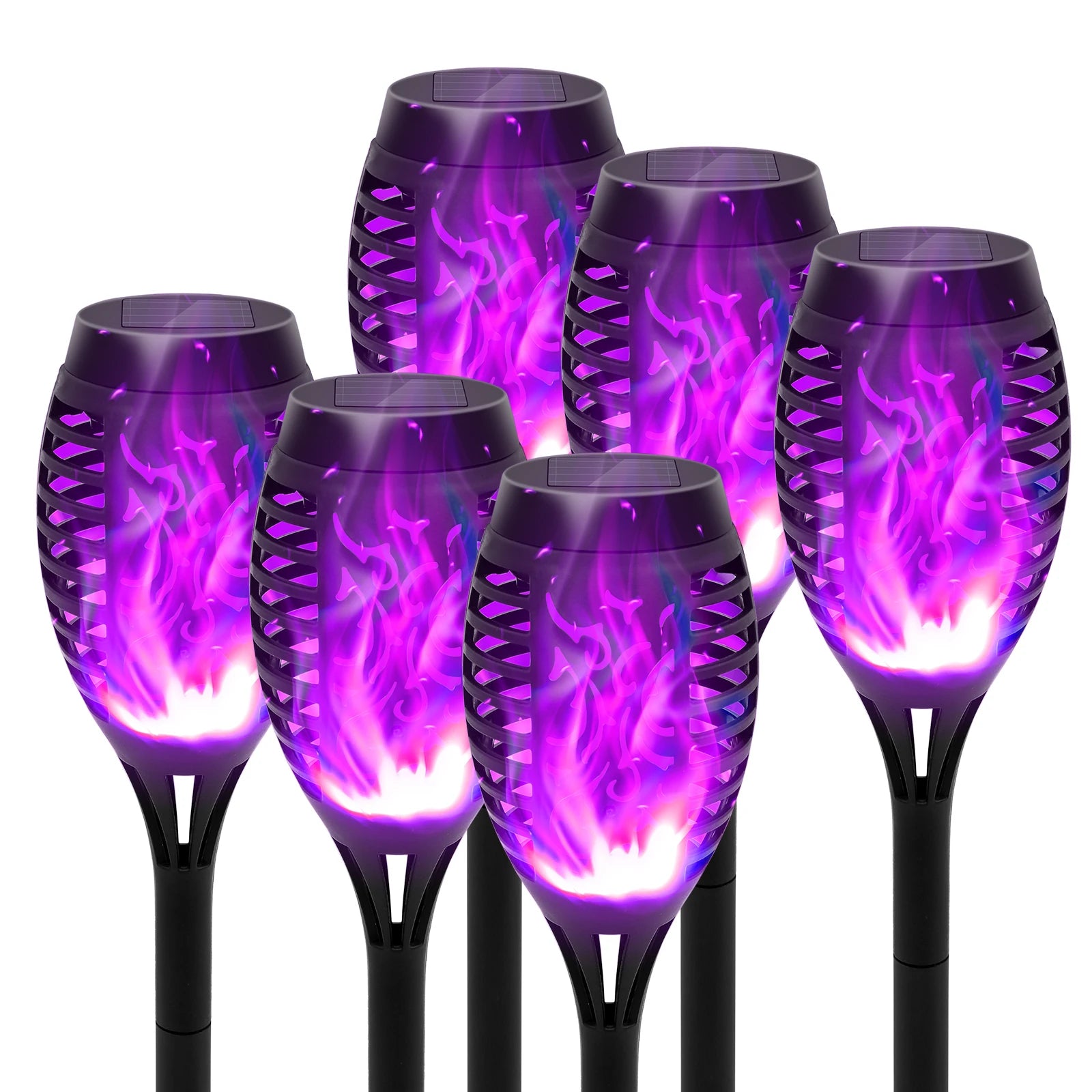 Flickering Solar Flame Outdoor Light