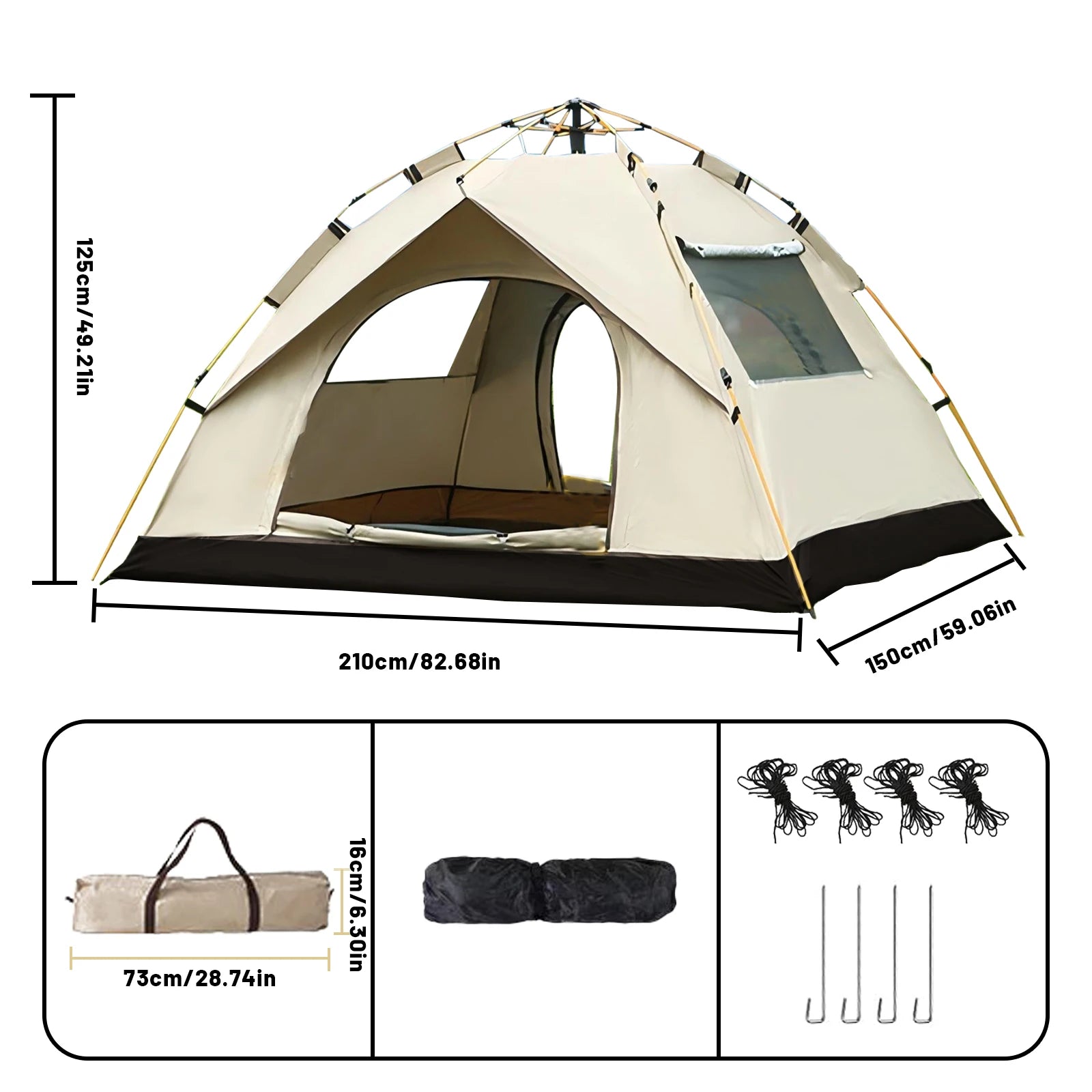 Pakicetus Golden Tent  3-4 Person