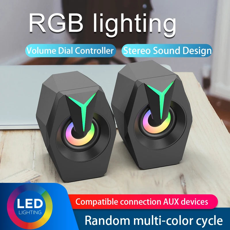 Black Gaming Music Speaker for PC