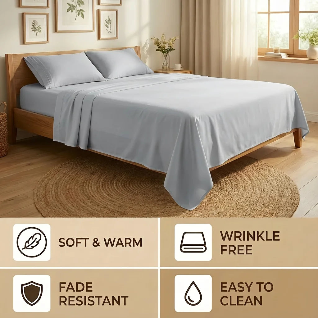 Cooling Bamboo Bed Sheets Set