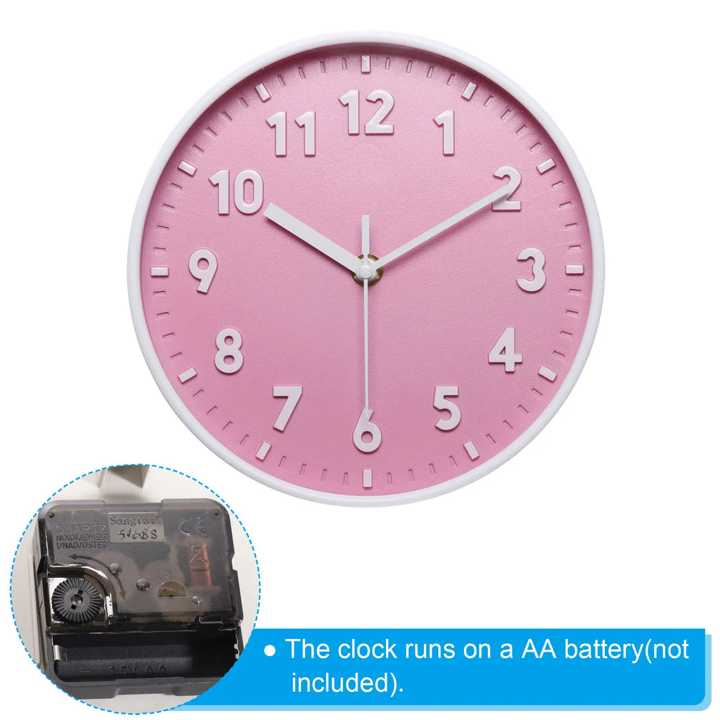 8 Inch Wall Clock Silent Non-Ticking