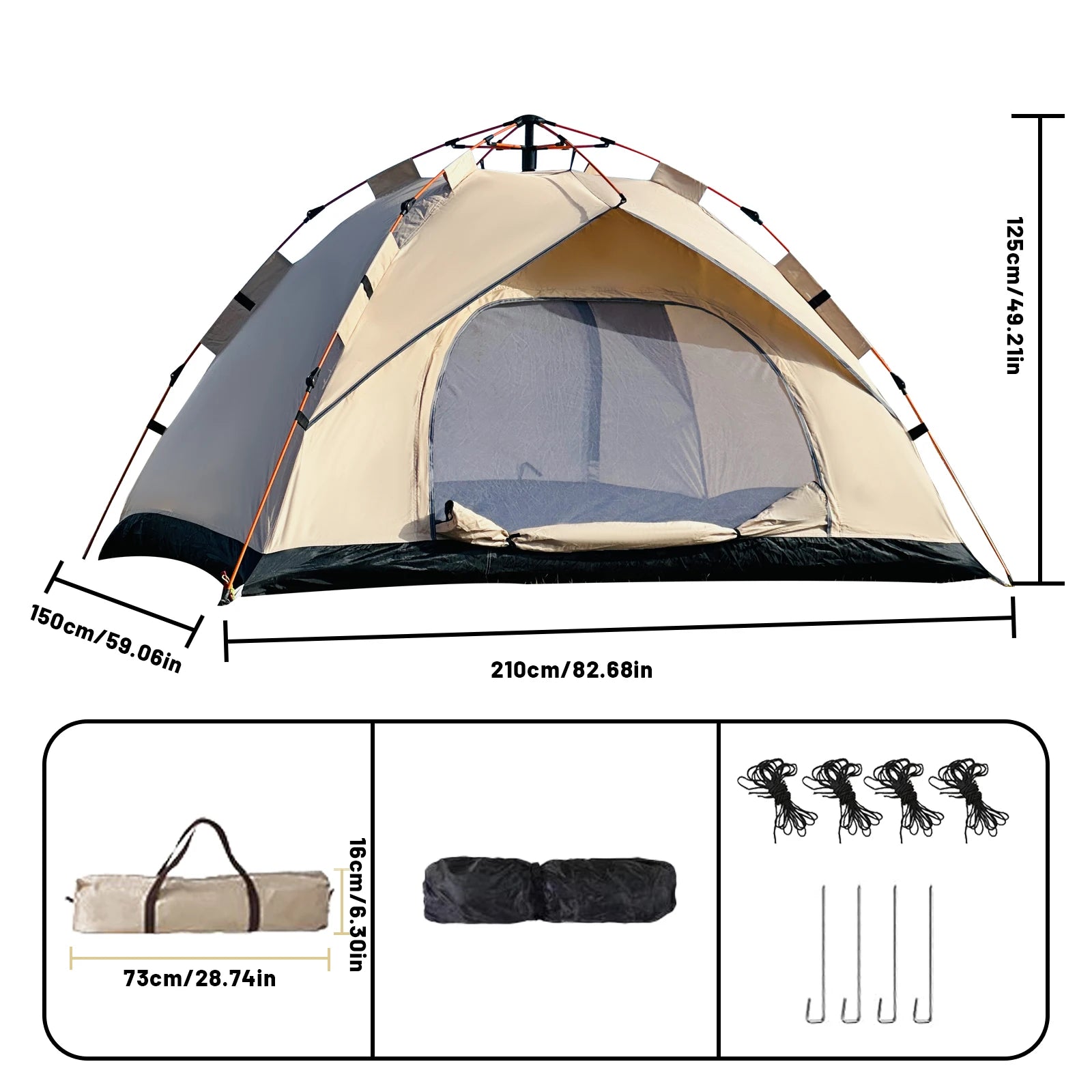 Pakicetus Golden Tent  3-4 Person