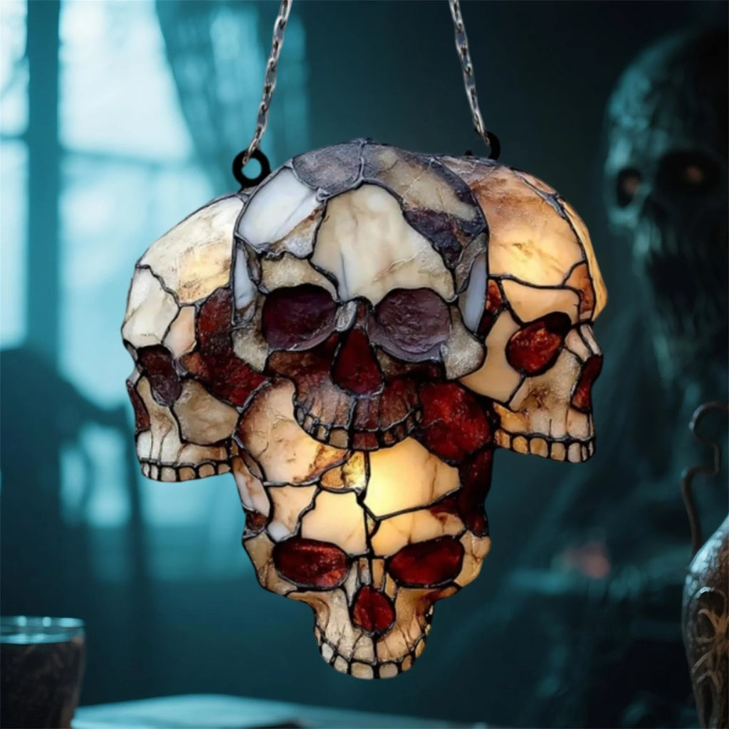 Acrylic Skull Window Suncatcher