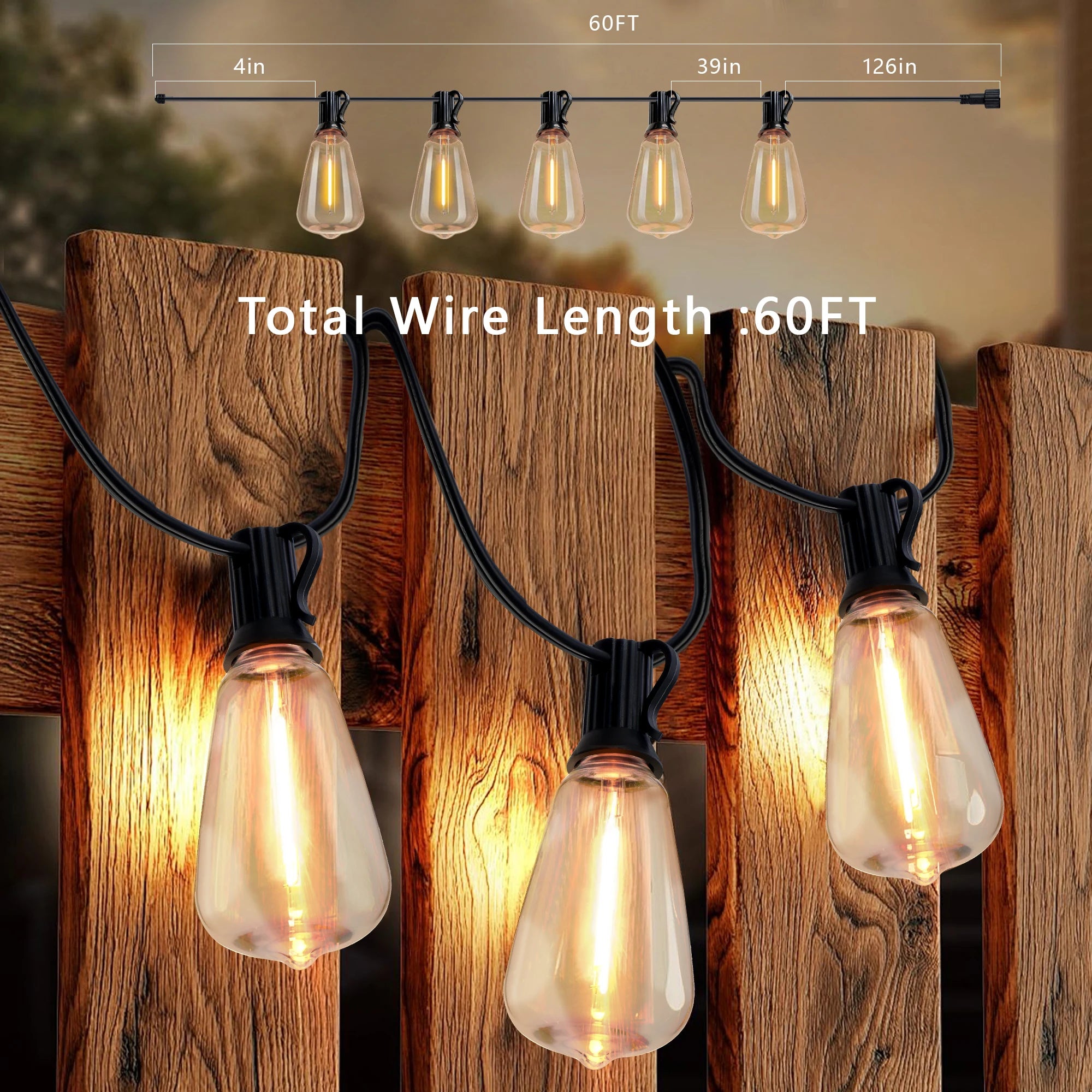 Solar Outdoor String Lights Waterproof