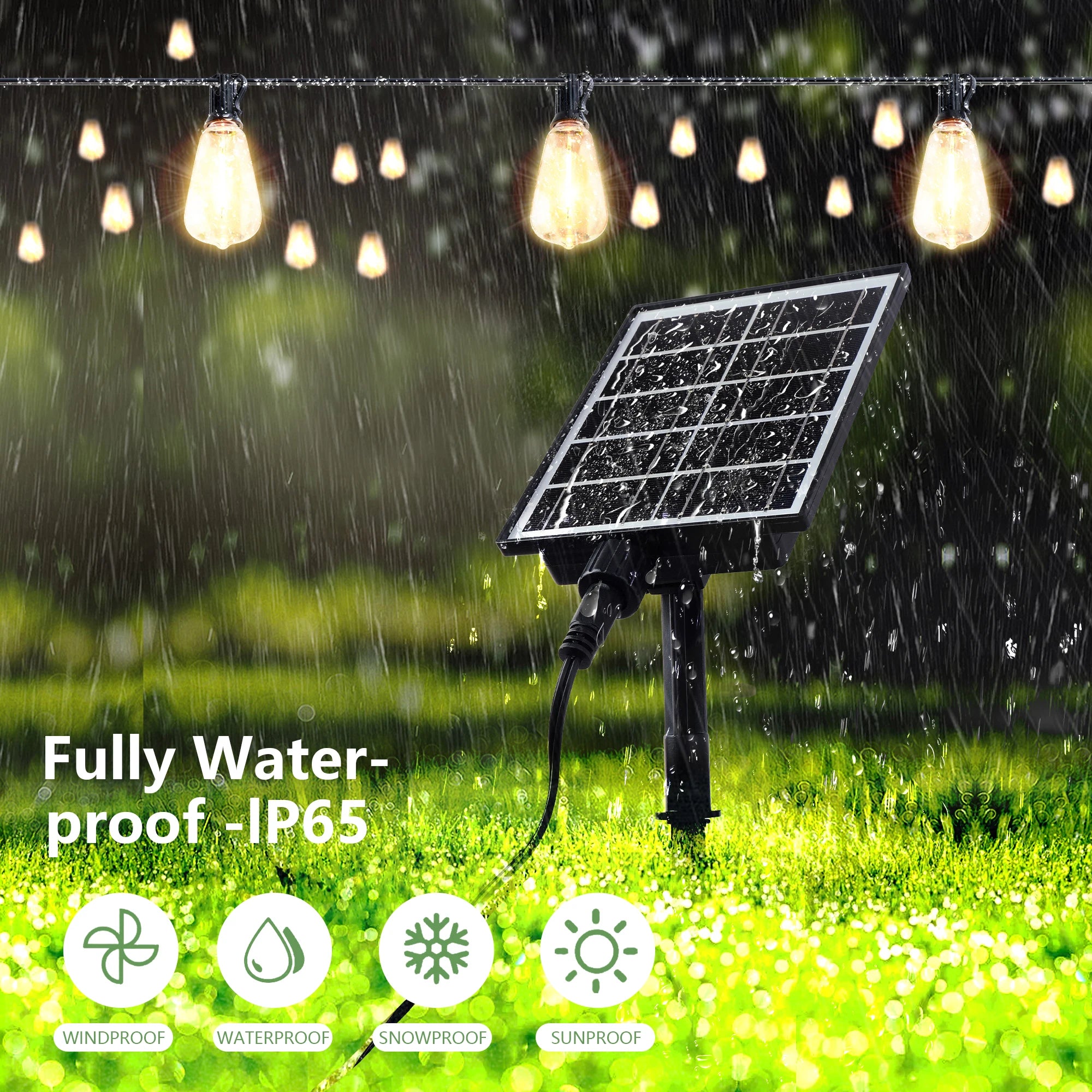 Solar Outdoor String Lights Waterproof