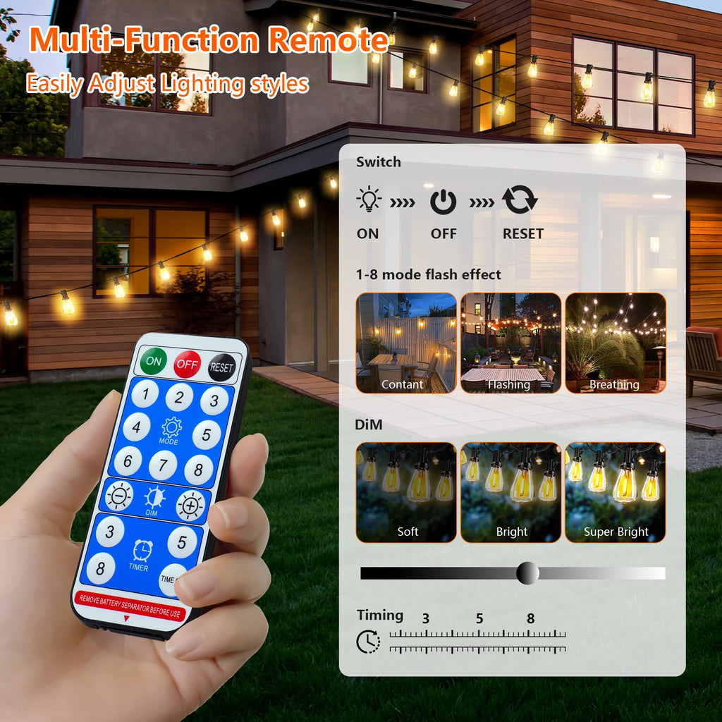Solar Outdoor String Lights Waterproof