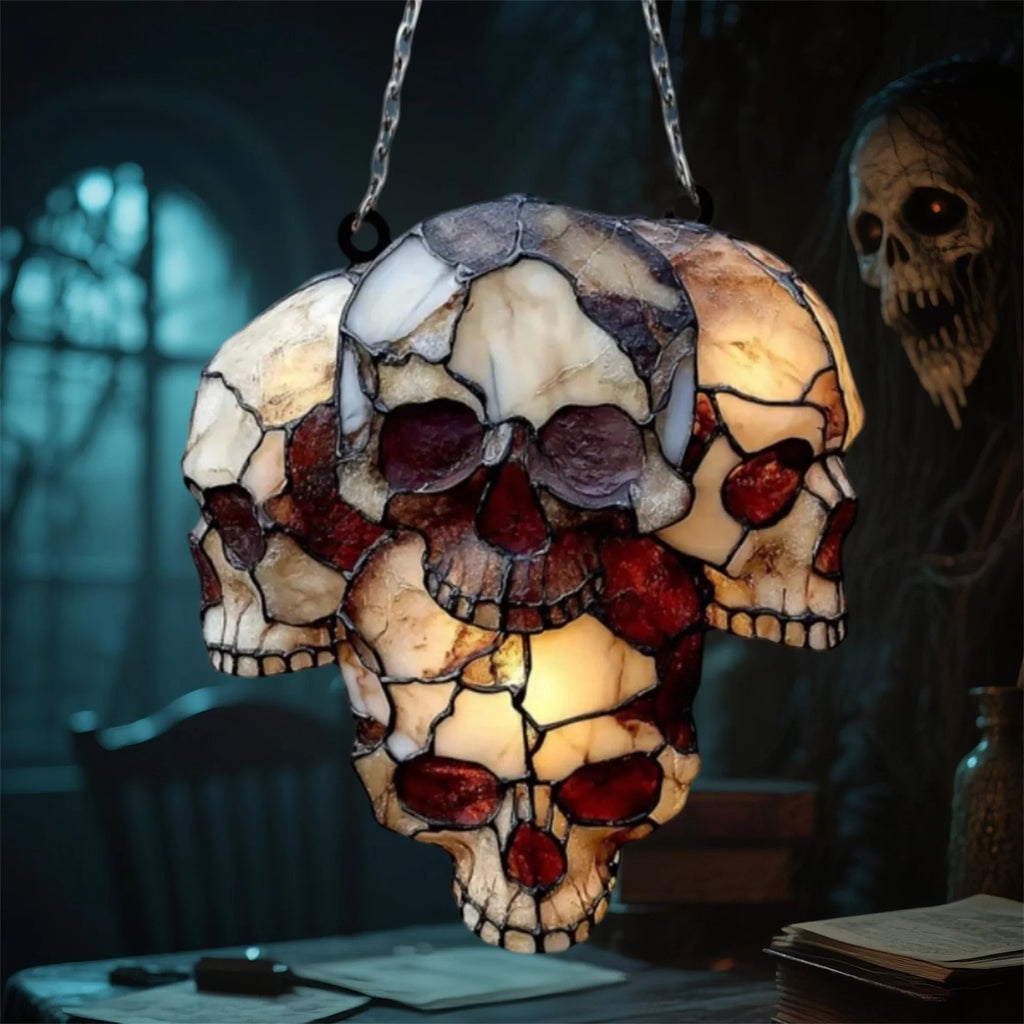Acrylic Skull Window Suncatcher