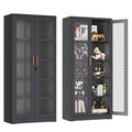 Lockable Display Cabinet With Glass Doors