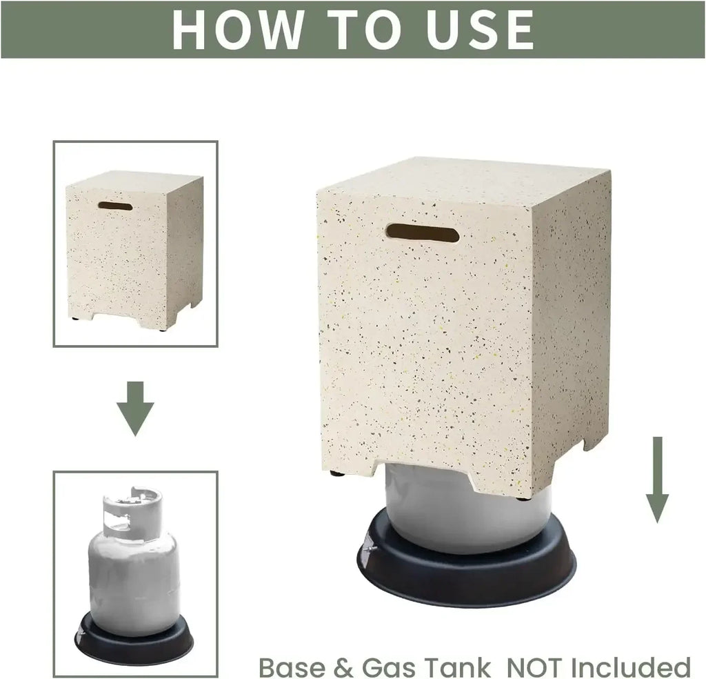Outdoor Hideaway Tank Table For Gas