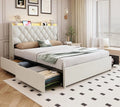 Upholstered Queen Size Bed Frame