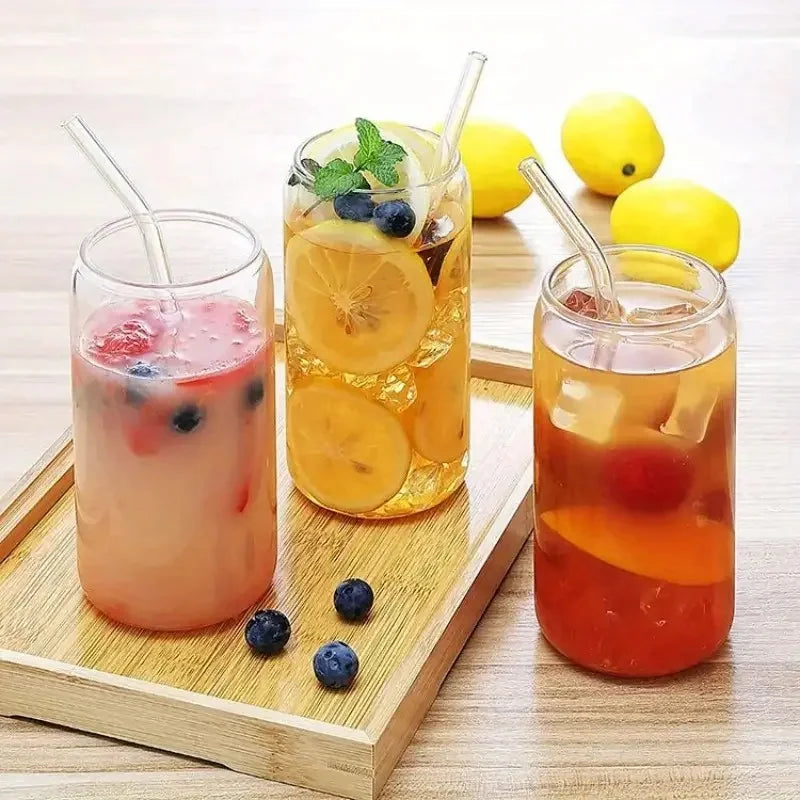 6pcs 18.6oz Drinkware with Bamboo Lids