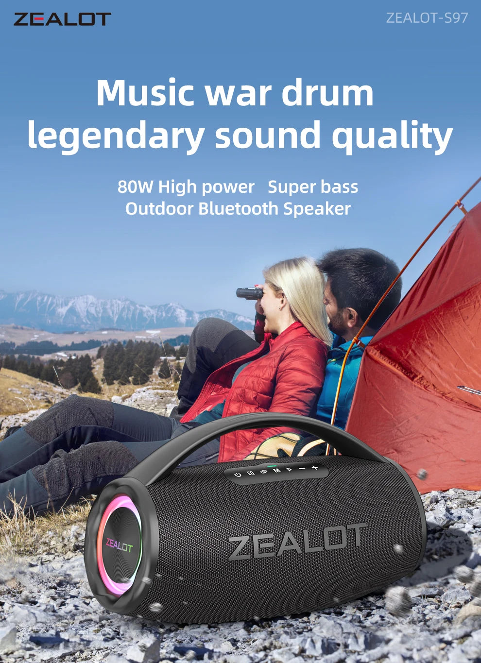 Zealot Waterproof Portable Bluetooth Speaker