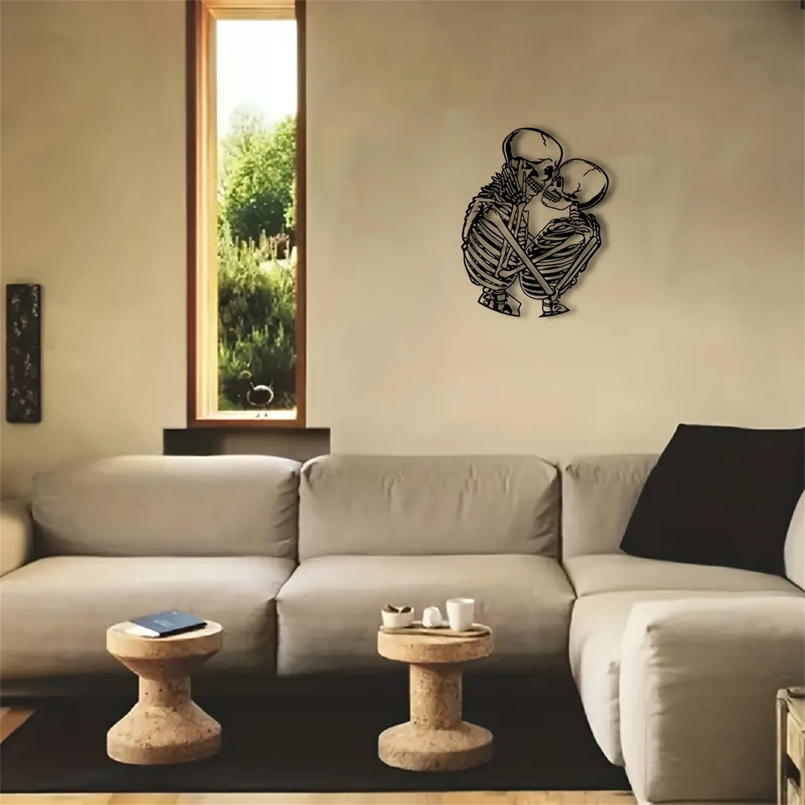 Metal Skeleton Wall Decoration