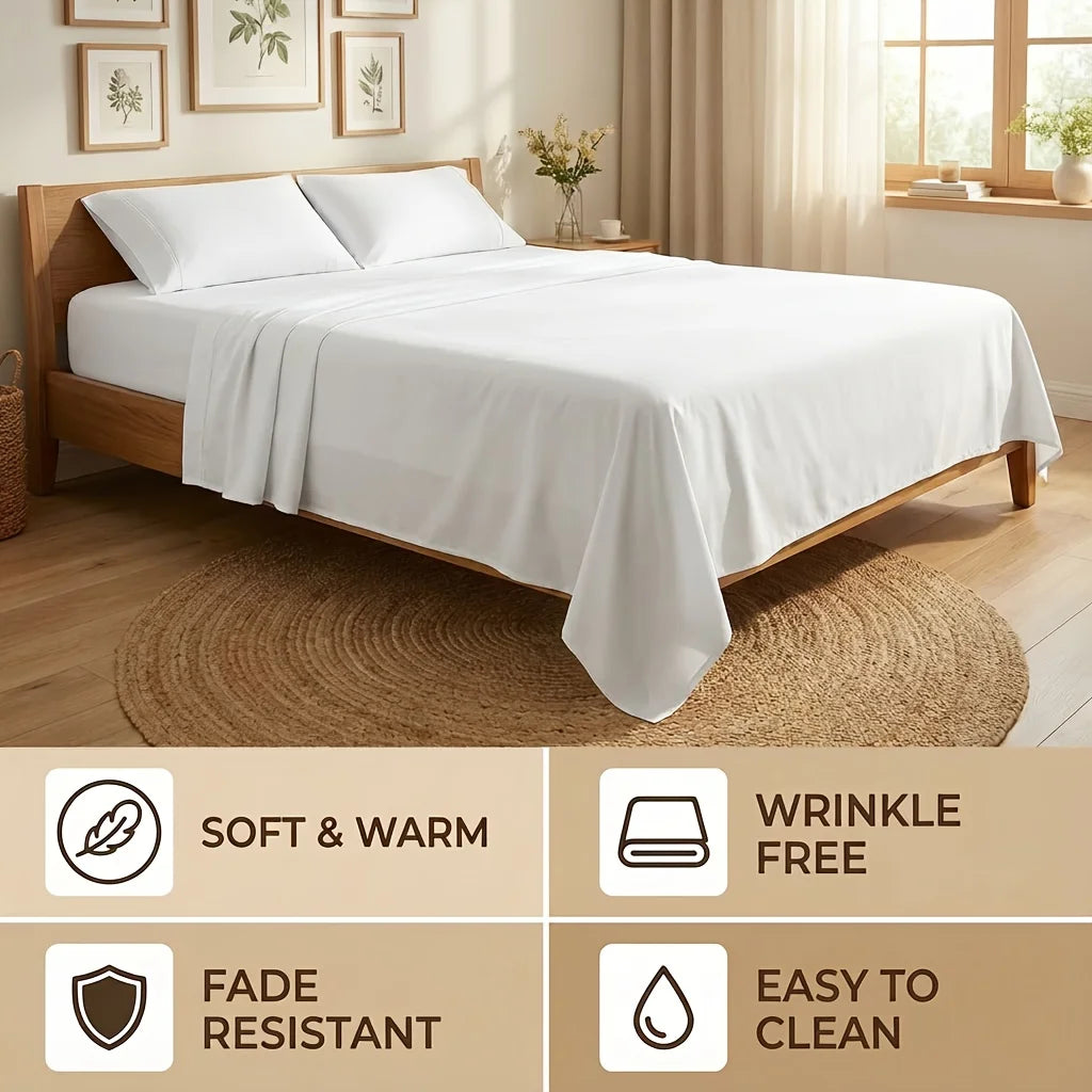 Cooling Bamboo Bed Sheets Set