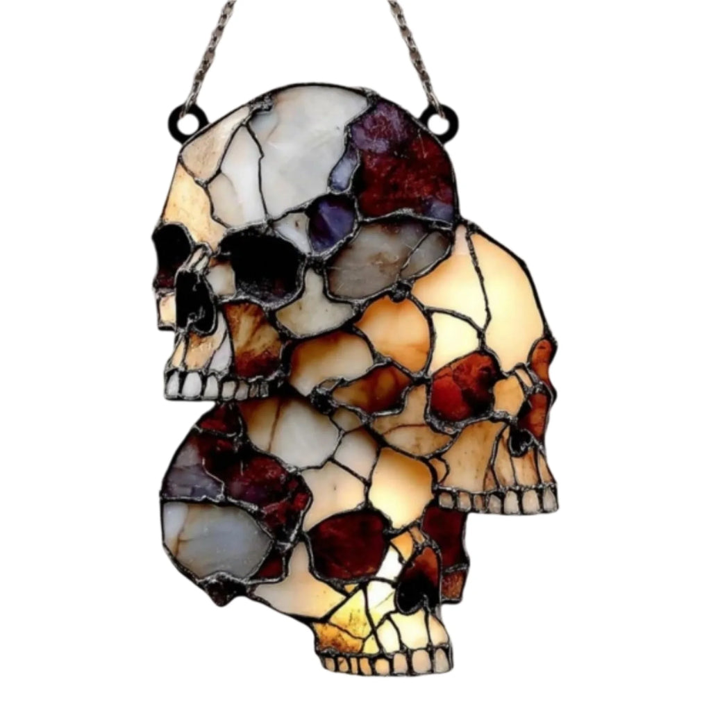 Acrylic Skull Window Suncatcher
