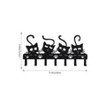 Black Cats Wall-Mounted Utility Hooks