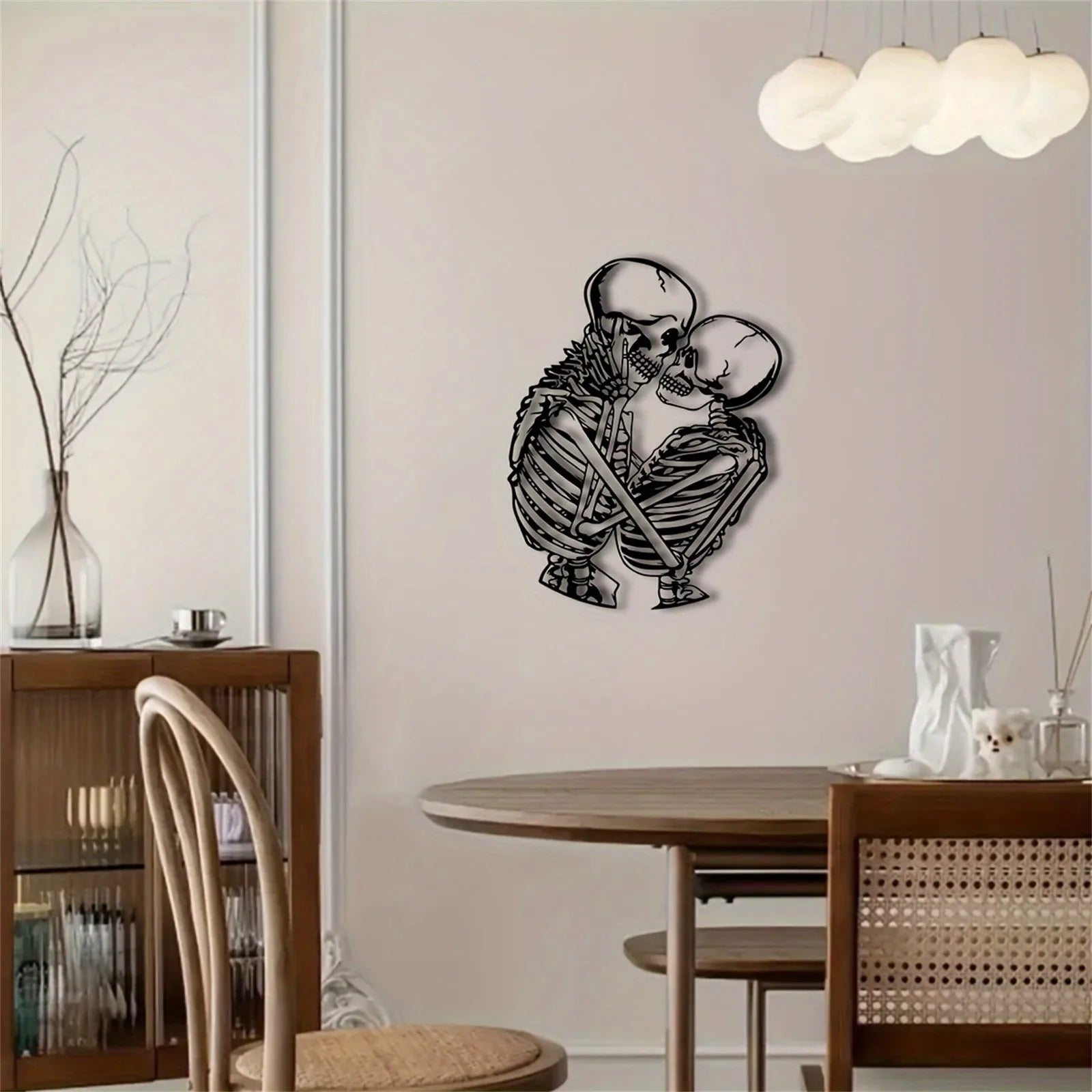 Metal Skeleton Wall Decoration