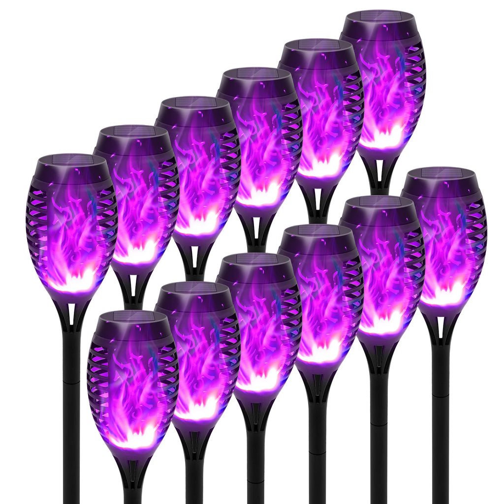 Flickering Solar Flame Outdoor Light