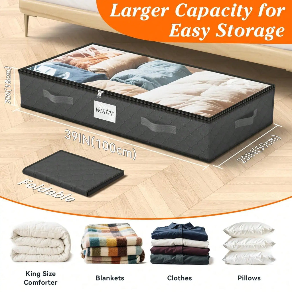 4PCS 90L Under Bed Storage Bins