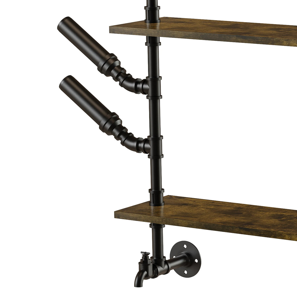 Pipe Bar Liquor Shelf