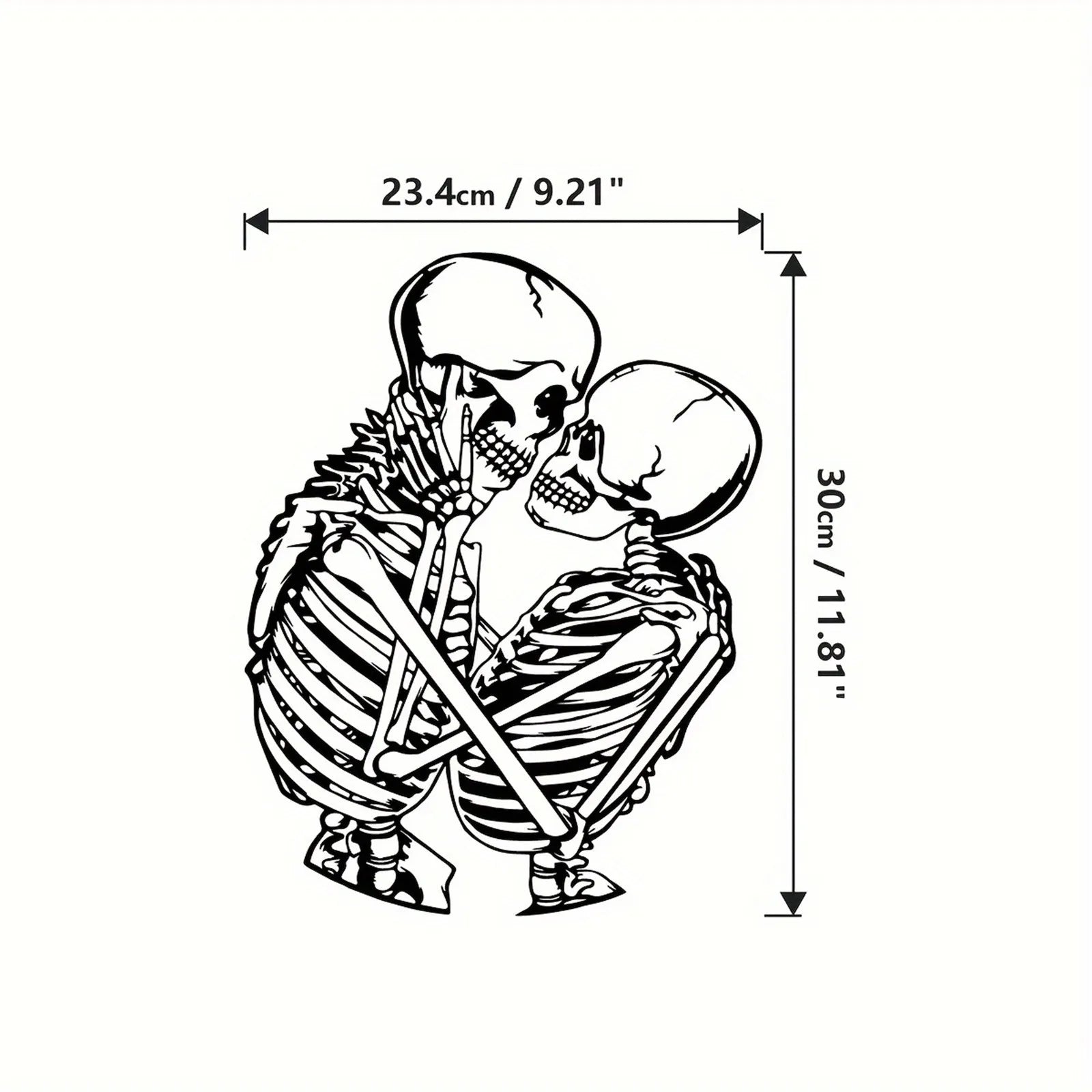 Metal Skeleton Wall Decoration