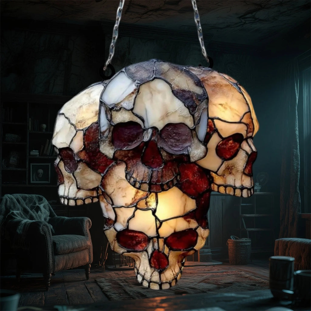 Acrylic Skull Window Suncatcher