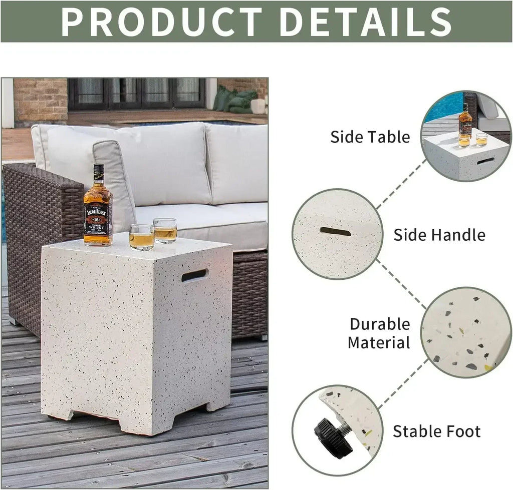 Outdoor Hideaway Tank Table For Gas