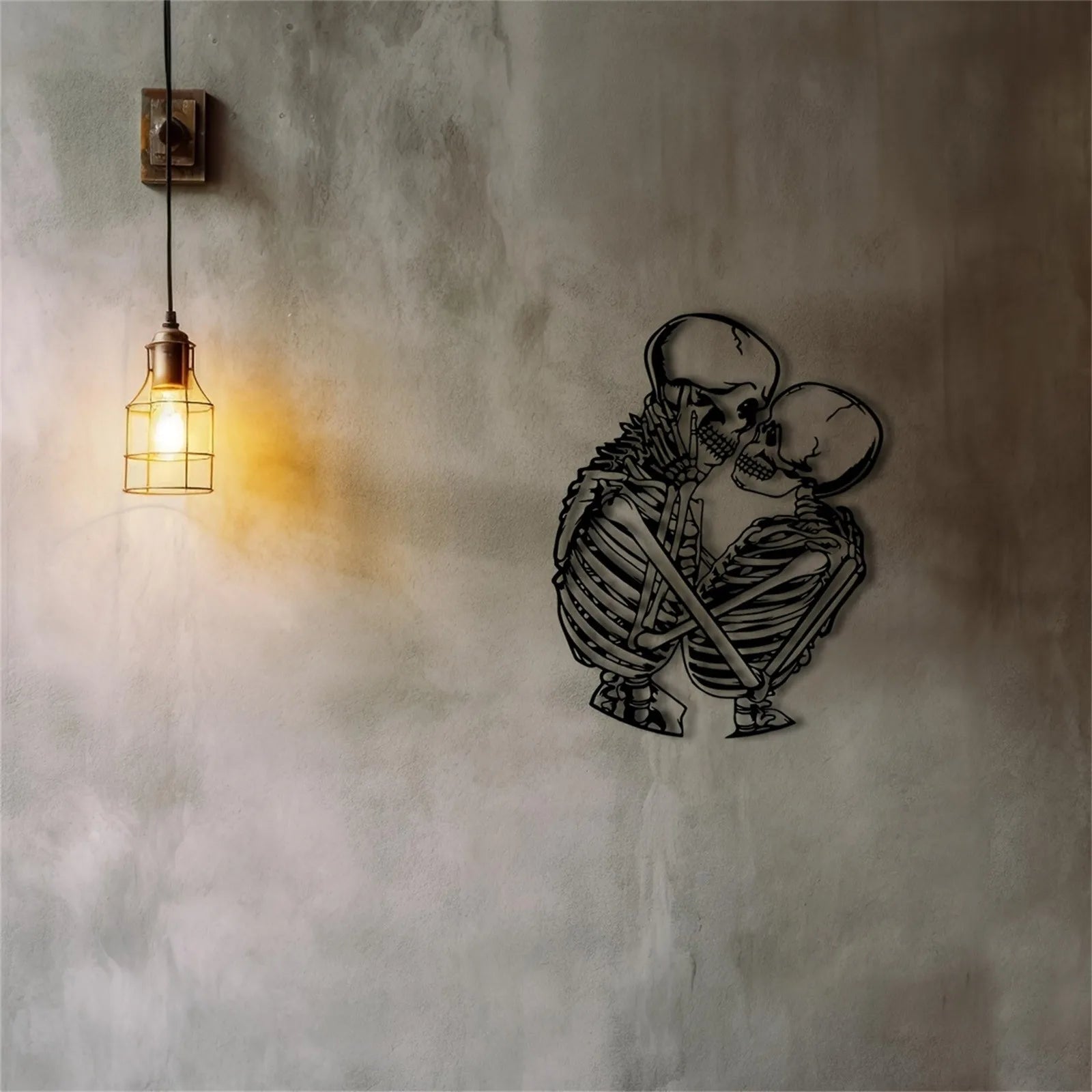 Metal Skeleton Wall Decoration