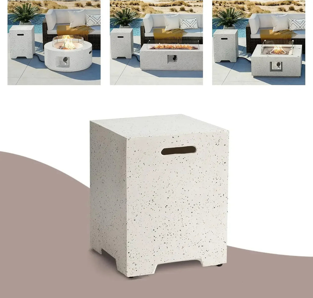 Outdoor Hideaway Tank Table For Gas